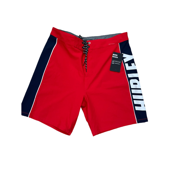 Hurley Men's Swimwear sz 32 Phantom 18" Board-shorts Red‎ Back NWT - Picture 1 of 5